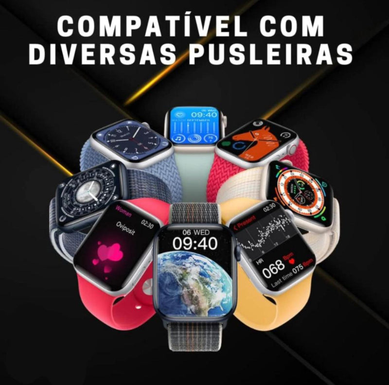 RELÓGIO SMARTWATCH SERIE 9 MINI HÈRMES - GPS - NFC