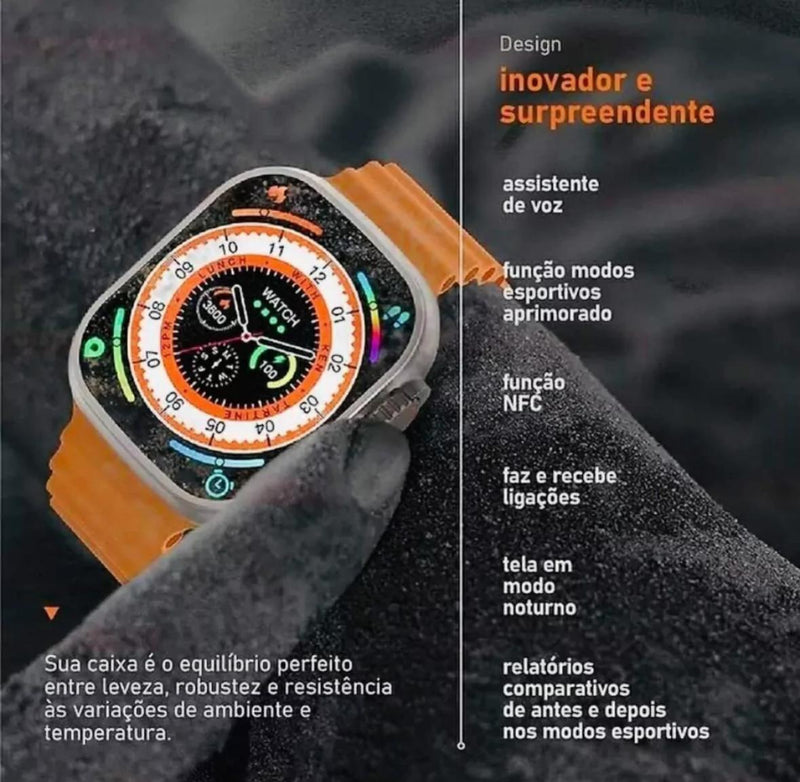 RELÓGIO SMARTWATCH SERIE 9 ULTRA - GPS - NFC